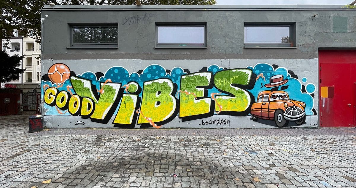 Vibes Technology Graffiti Workshop als Teamevent